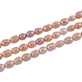 Mehrfarbige S&uuml;&szlig;wasser Perlen Kette, ca. 480,50 ct.