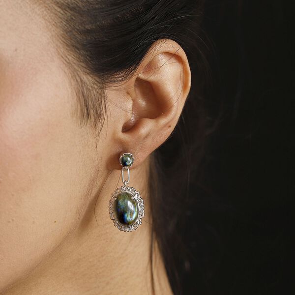 Labradorit Ohrringe - 13,57 ct. image number 2