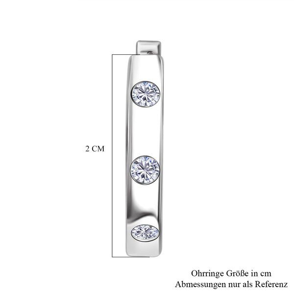 LUXURIANT SI-GH Labor Diamant Creolen, 925 Silber rhodiniert - 0,33 ct. image number 5