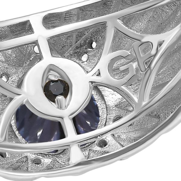 GP Celestial Kollektion- AAA Tansanit, Zirkon und Kanchanaburi blauer Saphir zweifarbiger Ring - 0,82 ct. image number 8