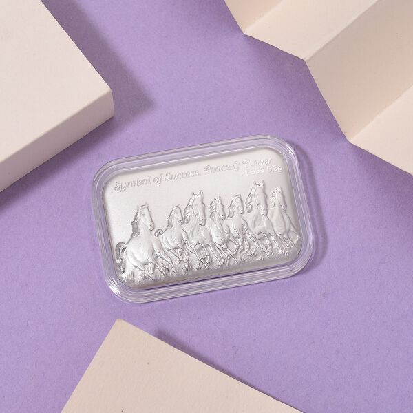 999 Platin Barren, Pferde 300mg image number 2