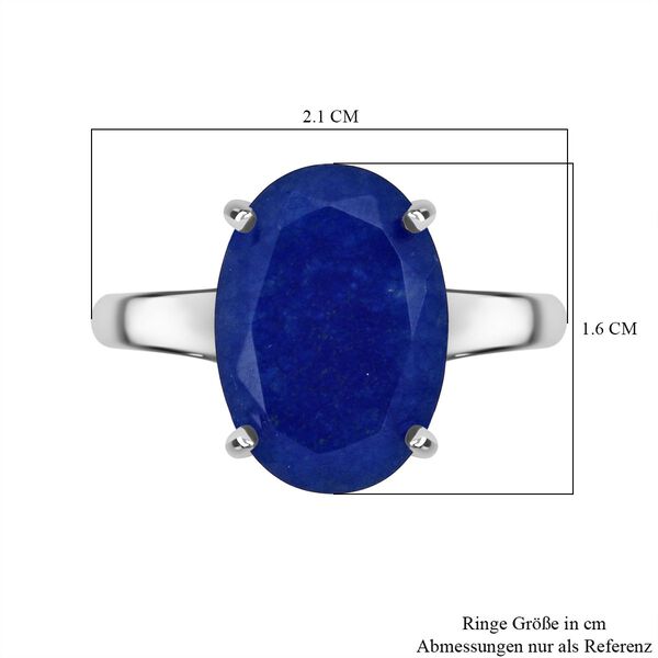 Blauer Jade Ring - 5,13 ct. image number 6