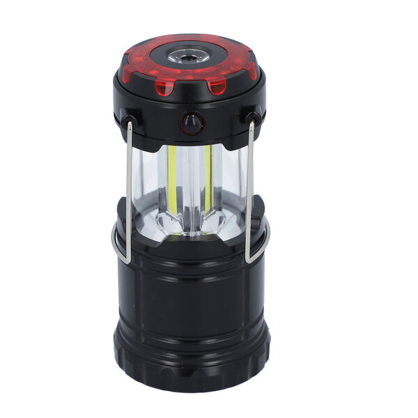 LED Laterne mit Taschenlampe, zusammenklappbar, 3xAAA (nicht inkl.), Gr&ouml;&szlig;e 6,8x6,8x10 cm, Schwarz image number 3