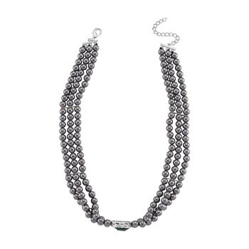 Gr&uuml;ner Kristall, Terahertz Halskette, ca. 43 cm mit 5 cm extender