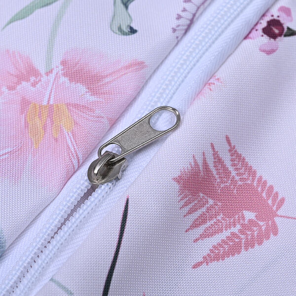 Serenity Night: Fenster-Aufbewahrungstasche, 60x37x37, wei&szlig; und rosa image number 6