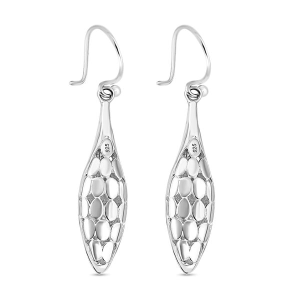 Royal Bali Kollektion - Strukturierte Silber-Ohrringe image number 4