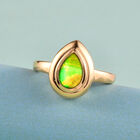 Ammolit Ring 925 Silber vergoldet  ca. 1,20 ct image number 1