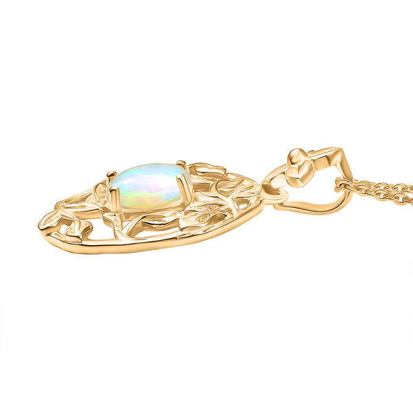 AA Natürlicher, äthiopischer Welo Opal Anhänger mit 50cm Kette - 0.55 ct image number 3