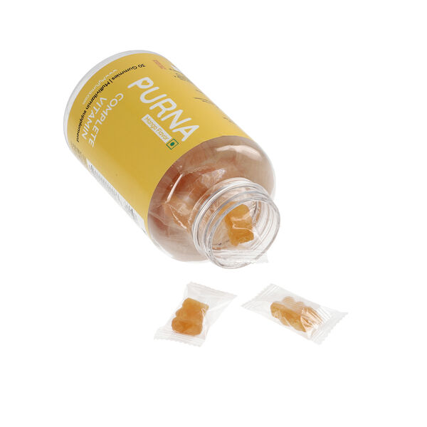 PURNA Beauty Multivitamin Mango Erg&auml;nzung 30 Drops f&uuml;r Erwachsene und Kinder, Mango image number 4