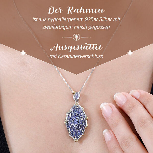 Tansanit Anhänger mit 50cm Kette - 4,40 ct. image number 3