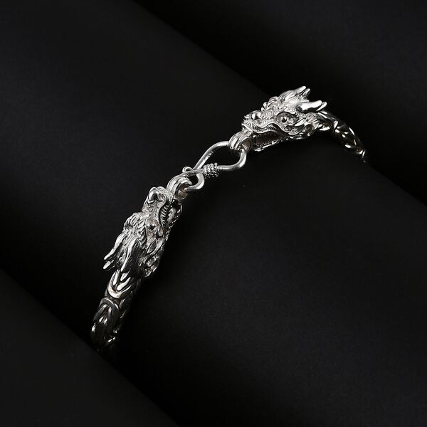 Royal Bali Kollektion - Drachenkopf Armband in 925 Silber image number 1