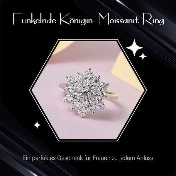 Funkelnde Königin- Moissanit Ring- 2,09 ct. image number 10