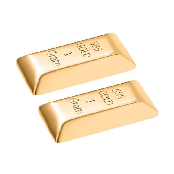 2er-Set Barren in 585 Gelbgold image number 3