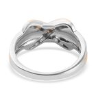 Diamant Ring 925 Silber zweifarbige Überzug image number 4