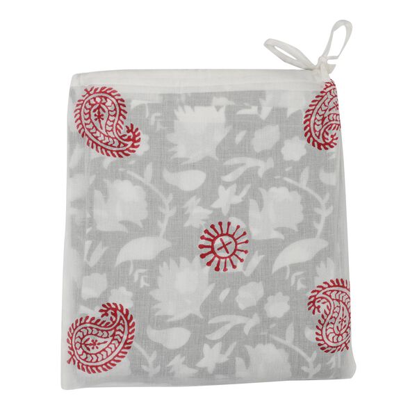 Bedruckter Baumwollvorhang, grau image number 4