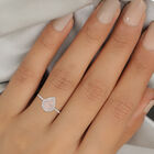 Natürlicher Rosa Diamant und Weißer Diamant zertifiziert I1-I2 Ring 585 Gold image number 2