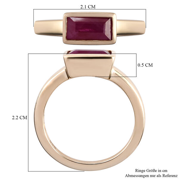 AAA Rubin Solit&auml;r-Ring, 585 Gelbgold  ca. 1,03 ct image number 7