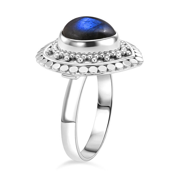 D'Joy Royal Bali Premium Regenbogen Mondstein Ring - 6,50 ct. image number 3