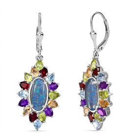 Boulder Opal Triplett und Multi-Edelstein Ohrringe - 8,87 ct.