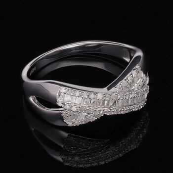 Wei&szlig;er Diamant-Ring - 0,33 ct.
