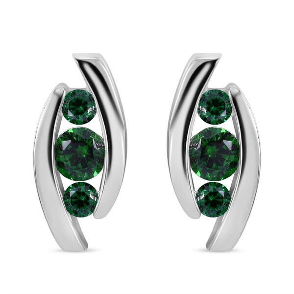 Gr&uuml;ne Zirkonia-Ohrringe - 2,23 ct.