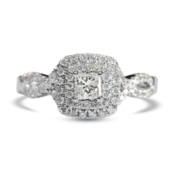 New York Kollektion - Diamant-Ring, P1 G-H, 585 Weißgold  ca. 0,75 ct image number 0