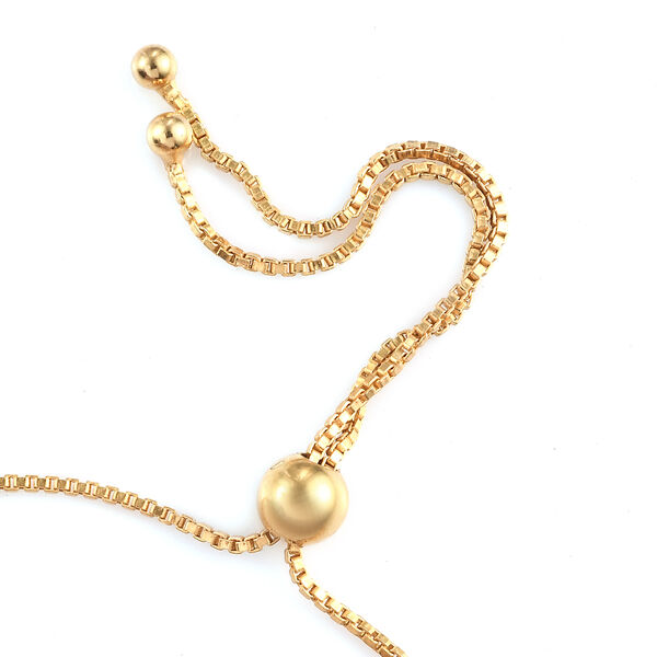 Nat&uuml;rlicher Peridot Bolo-Armband, ca. 16-26 cm, 925 Silber vergoldet ca. 4,67 ct image number 4