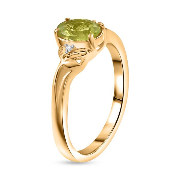 D'Joy Peridot und Zirkon Ring - 0,82 ct. image number 5