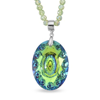 Gr&uuml;ner Kristall Schmuckset