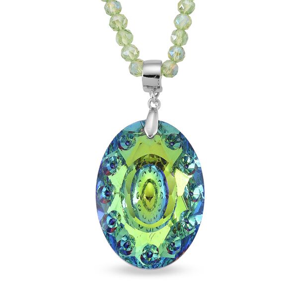 Gr&uuml;ner Kristall Schmuckset