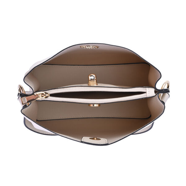 Crossbody Tasche aus Kunstleder mit abnehmbarem Riemen, Gr&ouml;&szlig;e 24x11x22 cm, Wei&szlig; image number 6