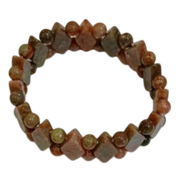 Flexibles Herbstjaspis Armband - 162,50 ct.