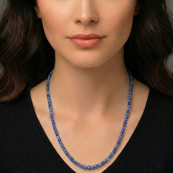 D'Joy Santamaria Aquamarin Halskette ca. Flexibles cm 925 Silber rhodiniert ca. 45,00 ct. image number 2