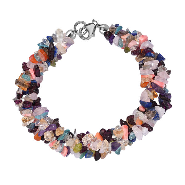 Multi-Edelstein Armband, 19 cm - 120 ct. image number 0