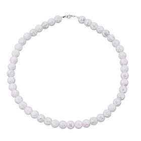 Eis Quarz Halskette ca. 45 cm 925 Silber ca. 250.15 ct