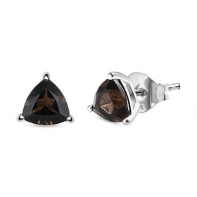 Rauchquarz Ohrringe 925 Silber ca. 1,45 ct.