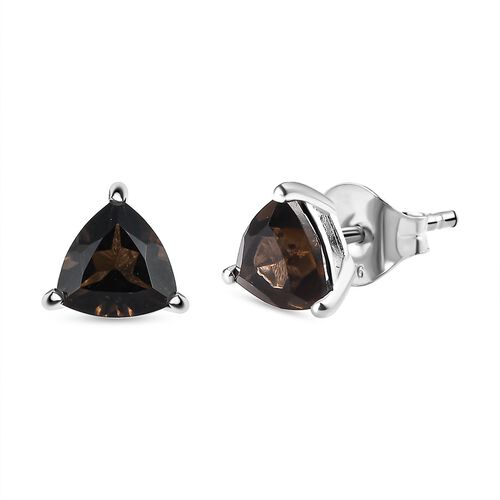 Rauchquarz Ohrringe 925 Silber ca. 1,45 ct. image number 0
