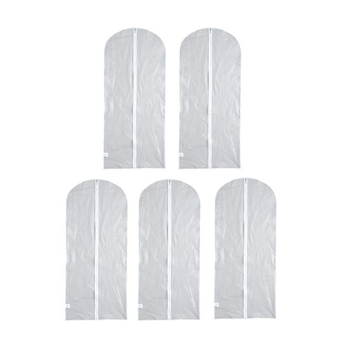 5er Set staubdichte Kleidersäcke, 60x120cm image number 0