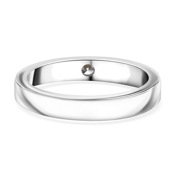 LUXURIANT VS EF Labor Diamant Ring, 925 Silber platiniert - 0,15 ct. image number 4