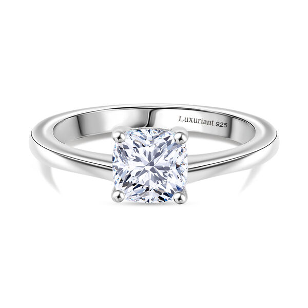 LUXURIANT SGL zertifizierter VS-GH Labor Kissenschliff Diamant Ring - 1 ct.