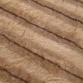 Serenity Night Premium Kuscheldecke in Pelzoptik, doppellagig und wendbar, 150x200cm, Beige