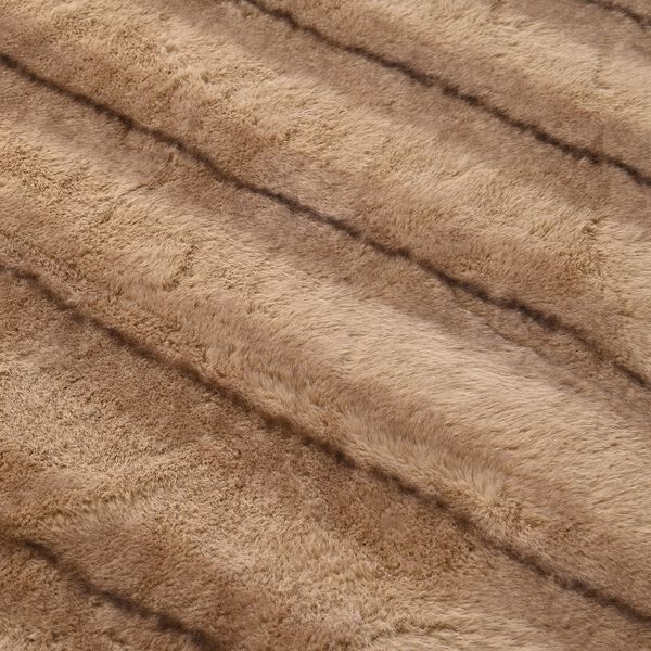 Serenity Night Premium Kuscheldecke in Pelzoptik, doppellagig und wendbar, 150x200cm, Beige image number 4
