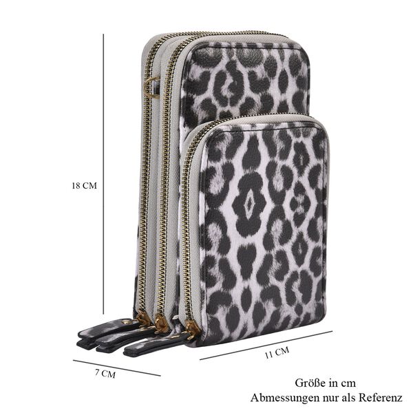 Mode Umhängetasche, braun Leopard image number 7