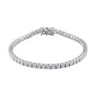 Moissanit Armband ca. 19 cm 925 Silber rhodiniert ca. 4,98 ct.