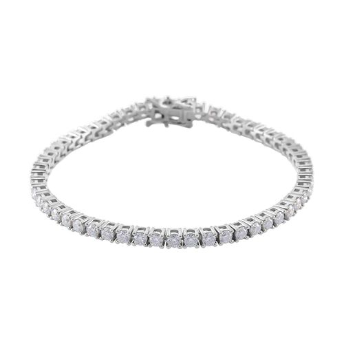 Moissanit Armband, 925 Silber rhodiniert image number 0