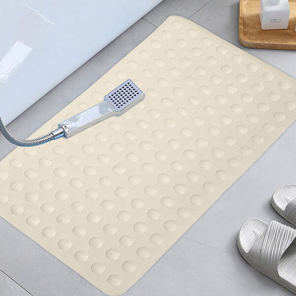 100% Naturlatex-Badematte, 40x70 cm, Creme image number 3