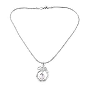 Moissanit Halskette ca. 50 cm 925 Silber ca. 1,34 ct.