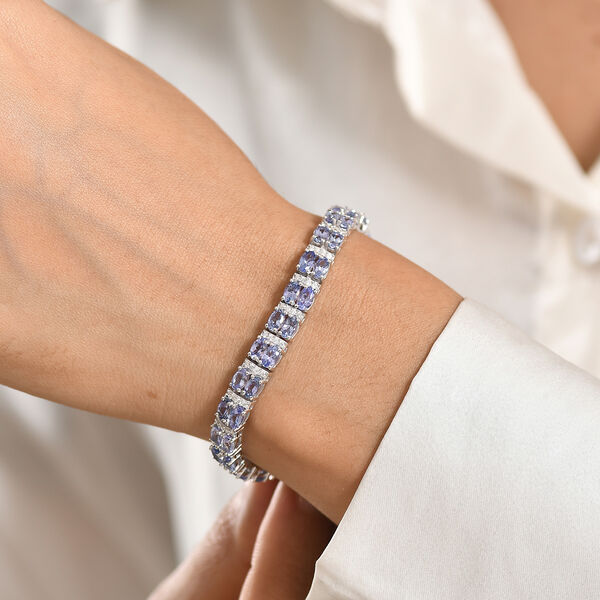 D'Joy Tansanit und Moissanit 20cm Armband - 13,63 ct. image number 3