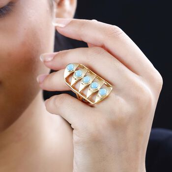 Sleeping Beauty T&uuml;rkis Ring, ca. 2,49 ct.