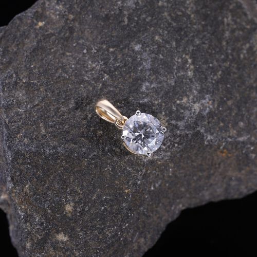 LUXURIANT DIAMOND- SGL zertifizierter VS-EF Labor Diamant Anhänger in 375 Gelbgold - 1 ct. image number 11